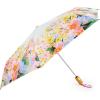 RIFLE PAPER CO. Umbrella | Matching Storage Sleeve, Portable Fold Up Size, Auto Open and Close, Wooden Handle, 43″ Open Diameter, Printed in Full Color (11⅛” Closed Length), Marguerite
