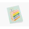 RIFLE PAPER CO. Cake Slice Birthday Cards, Boxed Set of 8 Folded Cards with Metallic Gold Envelopes, Full-Color Illustration, Blank Interior, 4.25″ L x 5.5″ W