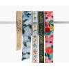 RIFLE PAPER CO. Garden Party Floral Ribbon Set for Crafts and Gift Wrapping, 5 Patterns, 4 Satin and 1 Grosgrain Fabric, Printed in Full Color with Metallic Gold Accents, 5 Yards Each(Garden Party)