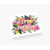 RIFLE PAPER CO. Juliet Rose Birthday Cards, Boxed Set of 8 Folded Cards with Salmon Envelopes, Full-Color Illustration, Blank Interior, 4.25″ L x 5.5″ W