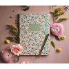 RIFLE PAPER CO. Journal with Pen | Hardcover Journal with Foil Accents, (144 Pages, Elastic Band Closure, Pocket for Extra Storage), Patterned in Floral Rosa
