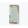 RIFLE PAPER CO. Citrus Grove Market Pad, 8.5″ L x 4.25″ W, 65 Tear-Off Pages, Features an Attachable Magnet, Warm White Paper Text, Unique Hand-Painted Design(Citrus Grove)