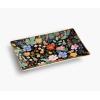 RIFLE PAPER CO. Curio Large Catchall Tray – Porcelain Storage Tray, Colored Illustrations and Metallic Gold Accents, 10″ L x 6″ W x 1″ H, Perfect for Trinkets, Keys, Mail, and Jewelry(Strawberry Fields)