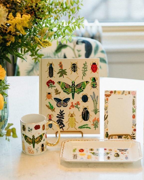 imageRIFLE PAPER CO Curio Spiral Notebook Blank Notepad and Pen Bundle