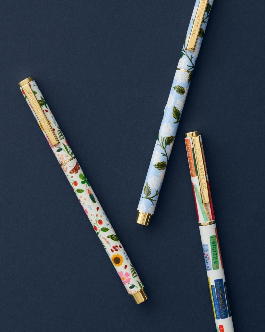 imageRIFLE PAPER CO Curio Spiral Notebook Blank Notepad and Pen Bundle