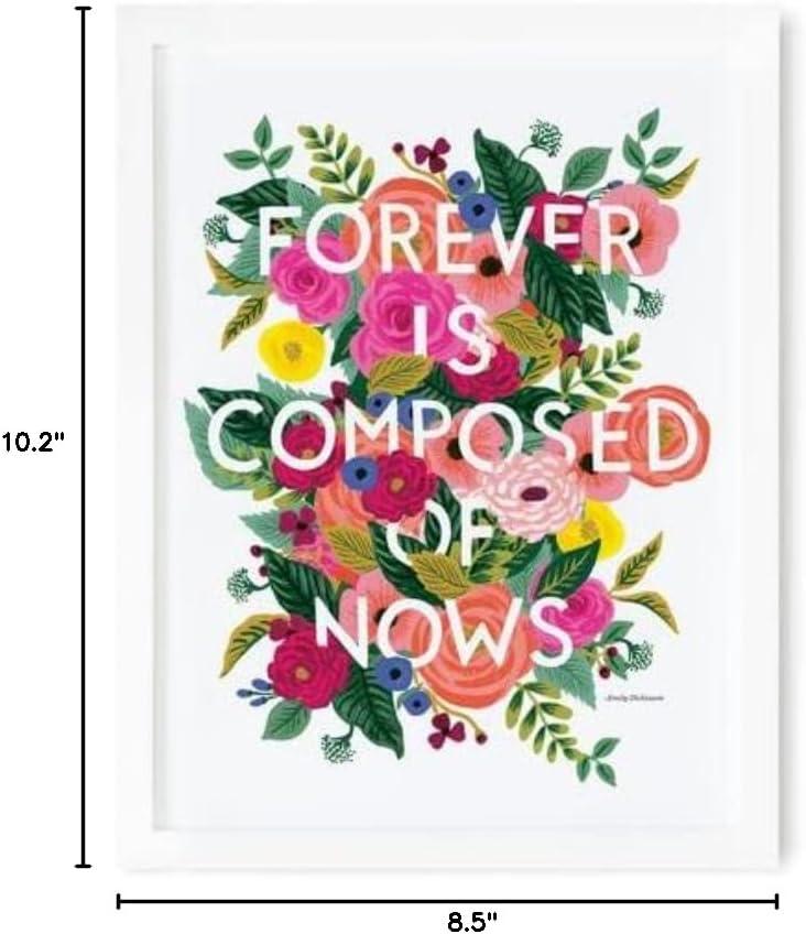 imageRIFLE PAPER CO Art Print  Created from Original Gouache Paintings Printed in Full Color on Bright White Matte Cover Paper Great for Decoration 8 L x 10 W Dickinson Quote