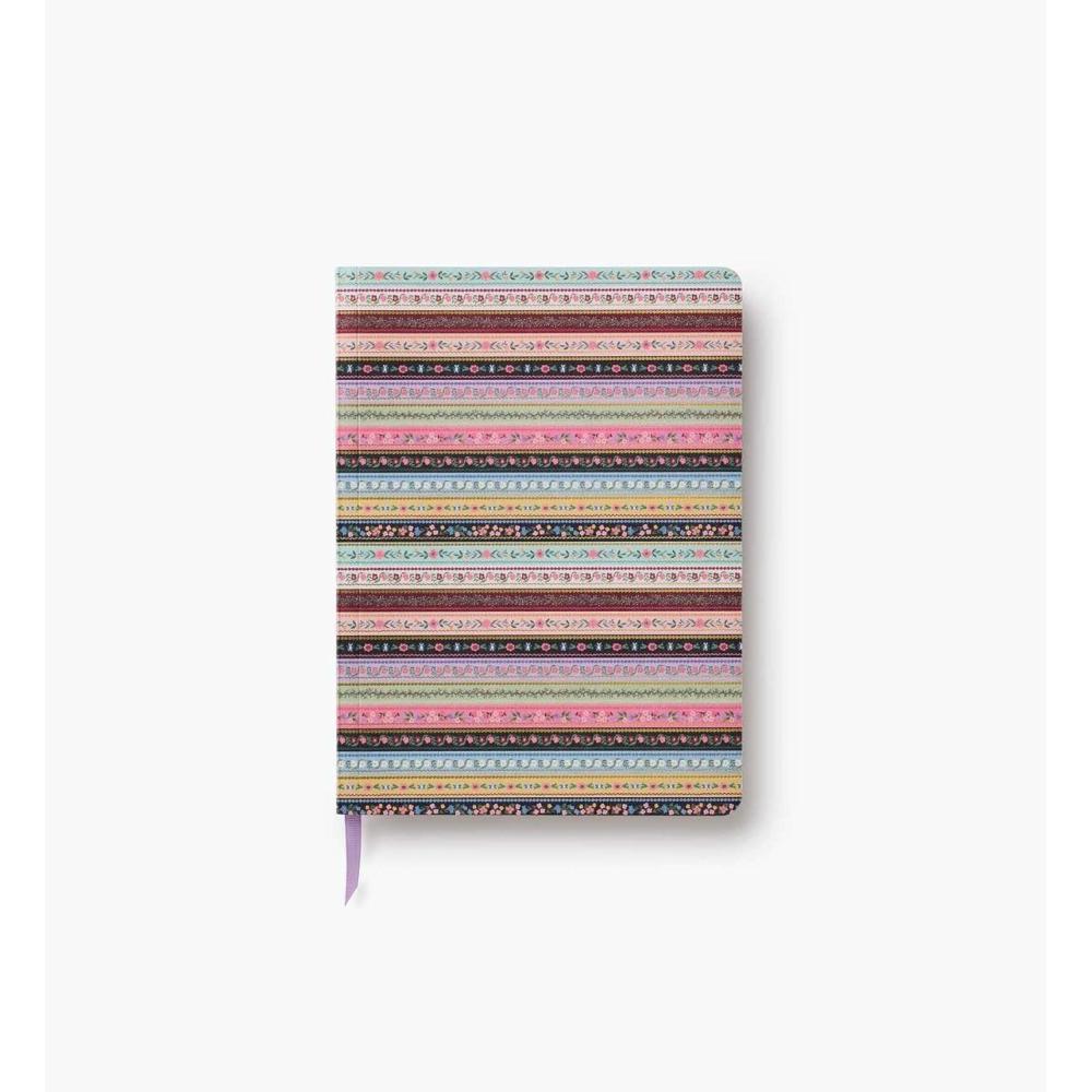 imageRIFLE PAPER CO Gemma Softcover Journal 150 Lined Pages 85 L x 625 W Linen Textured PaperWrapped Hardboard Cover Includes Grosgrain Ribbon Bookmark