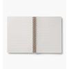 RIFLE PAPER CO. Dahlia Spiral Notebook, Full Color Illustrated Softcover with Gold Foil Accents, 150 Ruled Perforated Pages, 6.25″ W x 8.5″ L, Pocket Folders for Storage(Dahlia)