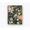 RIFLE PAPER CO. Dahlia Spiral Notebook, Full Color Illustrated Softcover with Gold Foil Accents, 150 Ruled Perforated Pages, 6.25″ W x 8.5″ L, Pocket Folders for Storage(Colette)