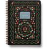 RIFLE PAPER CO. Dahlia Spiral Notebook, Full Color Illustrated Softcover with Gold Foil Accents, 150 Ruled Perforated Pages, 6.25″ W x 8.5″ L, Pocket Folders for Storage(Rosette)