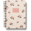 RIFLE PAPER CO. Dahlia Spiral Notebook, Full Color Illustrated Softcover with Gold Foil Accents, 150 Ruled Perforated Pages, 6.25″ W x 8.5″ L, Pocket Folders for Storage(Pink Hydrangea)