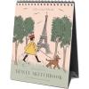 RIFLE PAPER CO. Desk Calendar, Dated for the Months of January – December 2026, Includes 12 Illustrations, Remember Birthdays, Anniversaries, Celebrations and More (6″W × 7.5″L), Travel Sketchbook