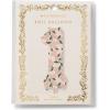 RIFLE PAPER CO. Pink Hydrangea Mylar Numbered Balloon, Elegant Floral Pattern, Full Color Print (40″ L, Decor for Celebrations, Holidays, and Parties), #5(#1)