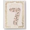 RIFLE PAPER CO. Pink Hydrangea Mylar Numbered Balloon, Elegant Floral Pattern, Full Color Print (40″ L, Decor for Celebrations, Holidays, and Parties), #5(#7)
