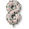 RIFLE PAPER CO. Pink Hydrangea Mylar Numbered Balloon, Elegant Floral Pattern, Full Color Print (40″ L, Decor for Celebrations, Holidays, and Parties), #5(#8)
