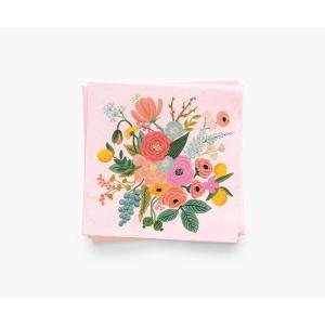 RIFLE PAPER CO. Garden Party Cocktail Napkins, 5″ L x 5″ W, Set of 20, Floral Design Cocktail Napkin with Gold Foil Details, Matches Garden Party Occasions Set