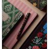 RIFLE PAPER CO. Garden Study Ballpoint Pen, 5.375″ L, 0.5 mm Rollerball Tip, Refillable Black Gel Ink, Stainless Steel Body, Brass Accents, Full Color Illustration