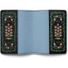 RIFLE PAPER CO. Rosette Floral Pattern Faux Leather Passport Protector & Holder, Travel Essential for Women, Card and Passport Anti-Theft Wallet, Sized to Fit All Standard Passports, 5.5″ L x 4.25″ W