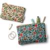 RIFLE PAPER CO. Gracie Collection Quilted Pouch Set, Organizer Bag for Makeup, School Supplies and Travel, Small Coin Purse for Women, Gold Zipper and Hardware