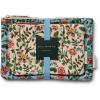 RIFLE PAPER CO. Gracie Collection Quilted Pouch Set, Organizer Bag for Makeup, School Supplies and Travel, Small Coin Purse for Women, Gold Zipper and Hardware