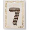 RIFLE PAPER CO. Birthday Candles Mylar Numbered Balloon, Birthday Candles Pattern, Full Color Print (40″ L, Decor for Events, Holidays, and Parties), #6(#7)