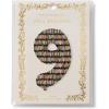 RIFLE PAPER CO. Birthday Candles Mylar Numbered Balloon, Birthday Candles Pattern, Full Color Print (40″ L, Decor for Events, Holidays, and Parties), #6(#9)
