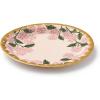 RIFLE PAPER CO. Pink Hydrangea Floral Pattern Paper Dessert Plates, Set of 8, Printed in Full Color & Gold Foil Stamped, Elegant Party Design for All Occasions