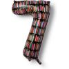 RIFLE PAPER CO. Birthday Candles Mylar Numbered Balloon, Birthday Candles Pattern, Full Color Print (40″ L, Decor for Events, Holidays, and Parties), #6(#7)