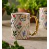 RIFLE PAPER CO. Garden Study Floral Print Porcelain Coffee Mug, Made with Quality Materials, 12oz Capacity, Hand Wash Only, Savor Everyday Moments with Each Sip