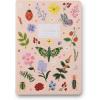 RIFLE PAPER CO. Assorted Set of 3 Jane Austen Notebooks, 8.5″ L x 6″ W, Set Of 3, 64 Ruled Pages With Gold Ink, Full-Color Die-Cut Canvas Cover With White Text Paper Interior(Curio)