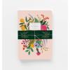 RIFLE PAPER CO. Assorted Set of 3 Jane Austen Notebooks, 8.5″ L x 6″ W, Set Of 3, 64 Ruled Pages With Gold Ink, Full-Color Die-Cut Canvas Cover With White Text Paper Interior(Multicolor)