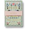 RIFLE PAPER CO. Assorted Set of 3 Jane Austen Notebooks, 8.5″ L x 6″ W, Set Of 3, 64 Ruled Pages With Gold Ink, Full-Color Die-Cut Canvas Cover With White Text Paper Interior(Jane Austen)