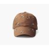 RIFLE PAPER CO. Ditsy Dahlia Baseball Cap, Classic 6 Panel Design, Adjustable Strap, 100% Cotton, Embroidered Allover Garden Party Print, One Size Fits Most
