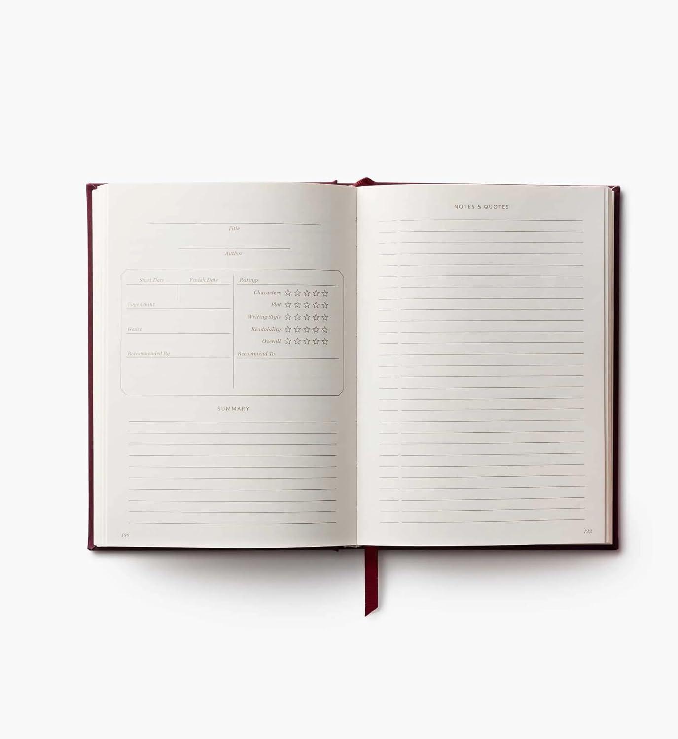 imageRIFLE PAPER CO Ladies Night Book Club Embroidered Book Journal 240 Lined Pages PlaceKeeping Grosgrain Ribbon Uncoated AcidFree Paper 575 W x 8 L x 1 H
