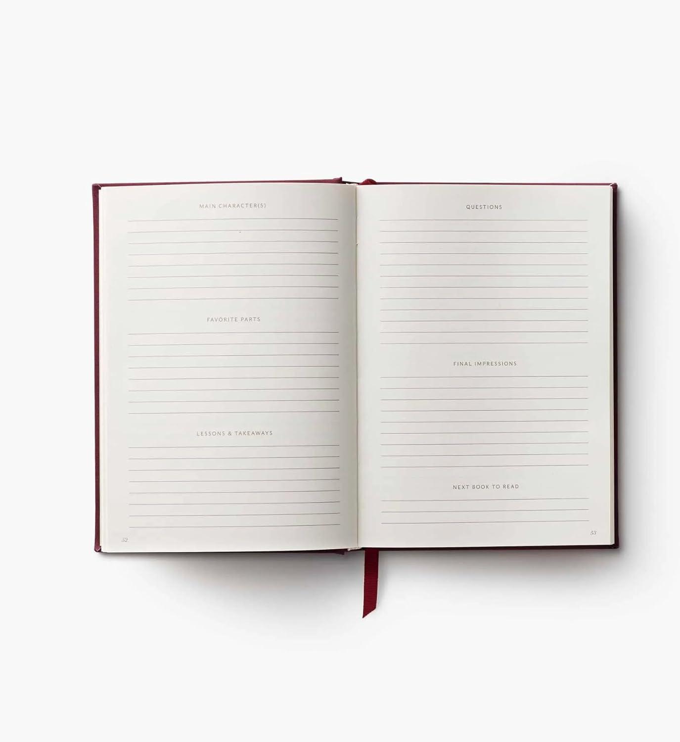imageRIFLE PAPER CO Ladies Night Book Club Embroidered Book Journal 240 Lined Pages PlaceKeeping Grosgrain Ribbon Uncoated AcidFree Paper 575 W x 8 L x 1 H