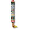 RIFLE PAPER CO. Home Sweet Home Pattern Compact Folding Umbrella, Full Coverage Design, Auto Open Feature, Classic Wooden Duck Handle, 17.13″ L Closed