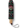 RIFLE PAPER CO. Rosette Floral Pattern Umbrella, Includes Matching Storage Sleeve, Portable 11.13″ Fold Up Size, Auto Open and Close, Wooden Handle, Printed in Full Color