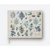 RIFLE PAPER CO. Home Sweet Home Embroidered Fabric Guest Book, Hard Cover Wrapped in Book Cloth & Ribbon Bookmark, (144 Ruled Pages Metallic Gold Ink, 10.25″ W × 8.25″ L)(Wildwood)