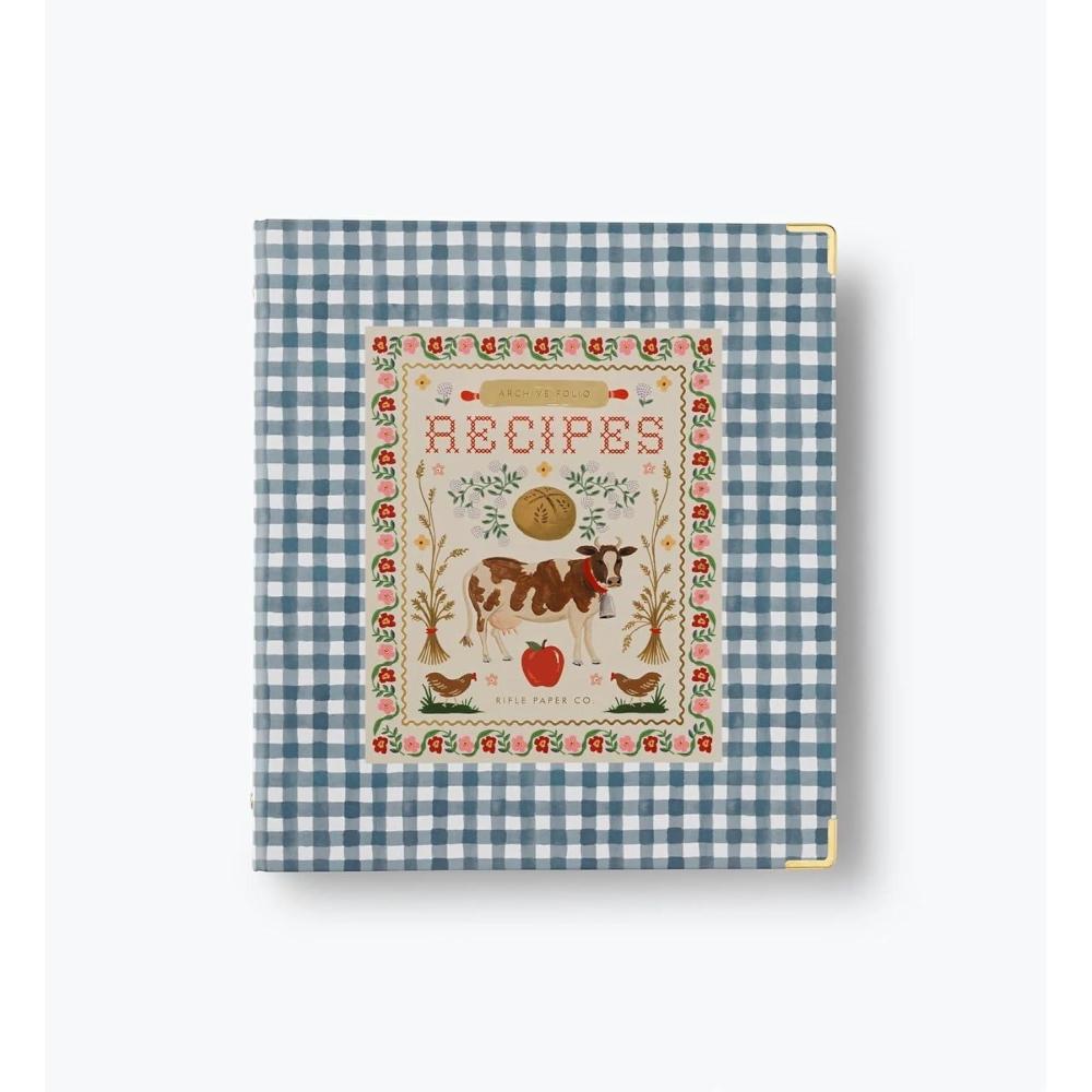 imageRIFLE PAPER CO Home Sweet Home Recipe Organizer Binder 1 ThreeRing Binder with Illustrated Cover Holds 175 Recipes Includes 3 Tabbed Dividers and 6 Adhesive Labels Reinforced Metal CornersHome Sweet Home