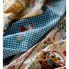 RIFLE PAPER CO. Country Farmhouse Gingham Check Embroidered Cotton Tea Towel, for Drying or Display, 28″ L x 21″ W, Perfect Kitchen Addition, Increases Culinary Style, Machine Washable