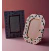 RIFLE PAPER CO. Pink Hydrangea 4×6 Picture Frame, For Special Photos With Friends And Family, Stylized Pattern Single Photo Frame For Desks, Cabinets, And Nightstands