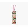 RIFLE PAPER CO. Pink Hydrangea Bookmark w/Grosgrain Pink Ribbon Page Marker, 1.75″ x 6″ Large Stay-Put Non-Slip Floral Bookmark for Planners, Books & Journals(Dahlia)