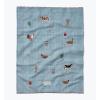 RIFLE PAPER CO. Country Farmhouse Gingham Check Embroidered Cotton Tea Towel, for Drying or Display, 28″ L x 21″ W, Perfect Kitchen Addition, Increases Culinary Style, Machine Washable