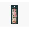 RIFLE PAPER CO. Pink Hydrangea Bookmark w/Grosgrain Pink Ribbon Page Marker, 1.75″ x 6″ Large Stay-Put Non-Slip Floral Bookmark for Planners, Books & Journals(Dahlia)