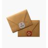 RIFLE PAPER CO. Envelope Seals | 250 Seals, Adhesive Backing, Box With Dispensing Slot, Add a Pretty Accent to Your Correspondence (1.5″ W), Thank You(Gemma)