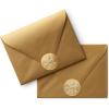 RIFLE PAPER CO. Envelope Seals | 250 Seals, Adhesive Backing, Box With Dispensing Slot, Add a Pretty Accent to Your Correspondence (1.5″ W), Thank You(Thank You)