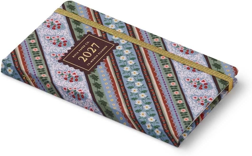 imageRIFLE PAPER CO 2027 12Month Hardcover Pocket Planner JanuaryDecember Monthly and Weekly Pages for Detailed Planning Space for Extra Notes 636 L 38 W Paisley