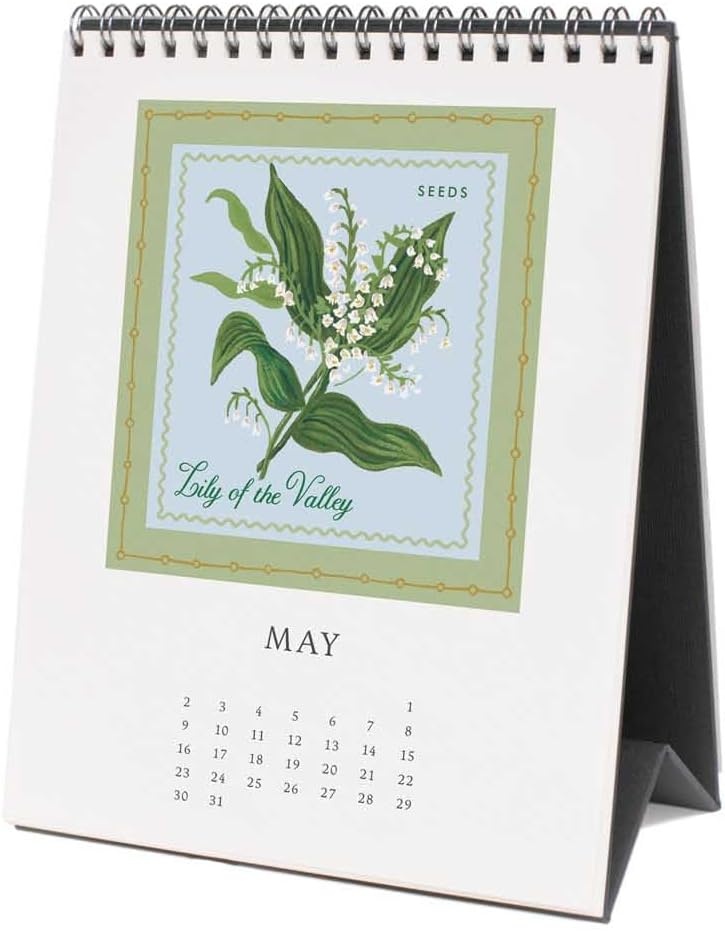 imageRIFLE PAPER CO 2027 Country Farm Desk Calendar Dated for the Months of January December 2027 Includes 12 Illustrations Remember Birthdays Anniversaries Celebrations and More
