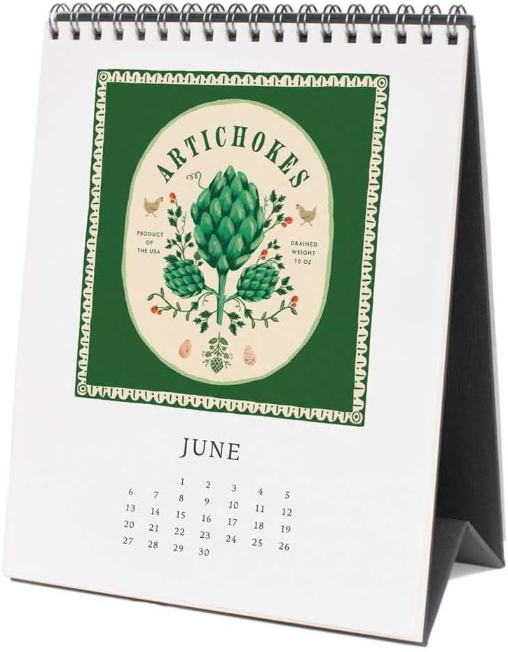 imageRIFLE PAPER CO 2027 Country Farm Desk Calendar Dated for the Months of January December 2027 Includes 12 Illustrations Remember Birthdays Anniversaries Celebrations and More