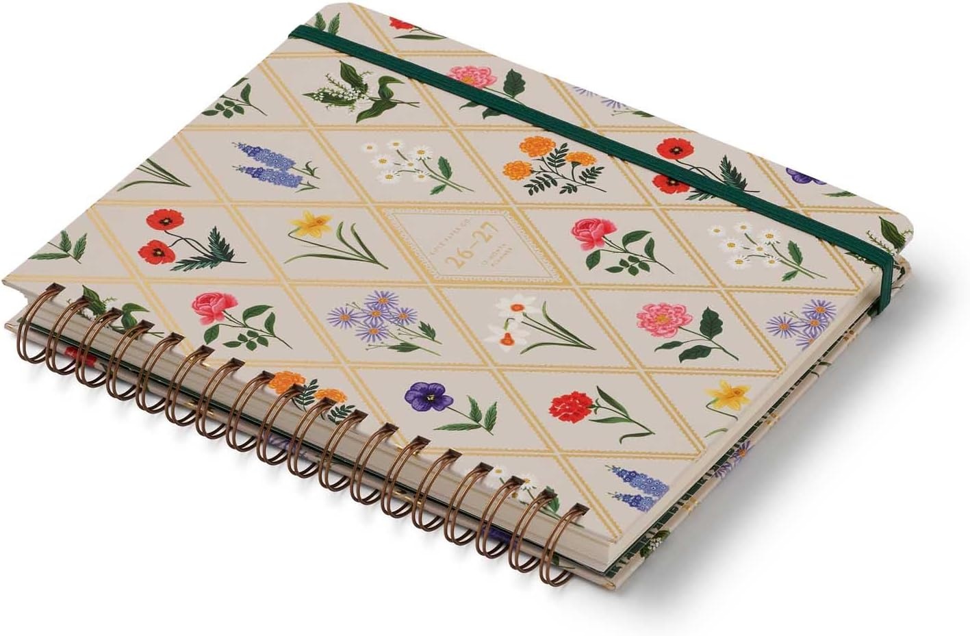 imageRIFLE PAPER CO 2027 Garden Study 17Month Academic Hardcover Spiral Planner Aug 2026 Dec 2027 10 L x 85 W Weekly and Monthly Pages Inspirational Quotes Stickers Illustrated Pocket Folder